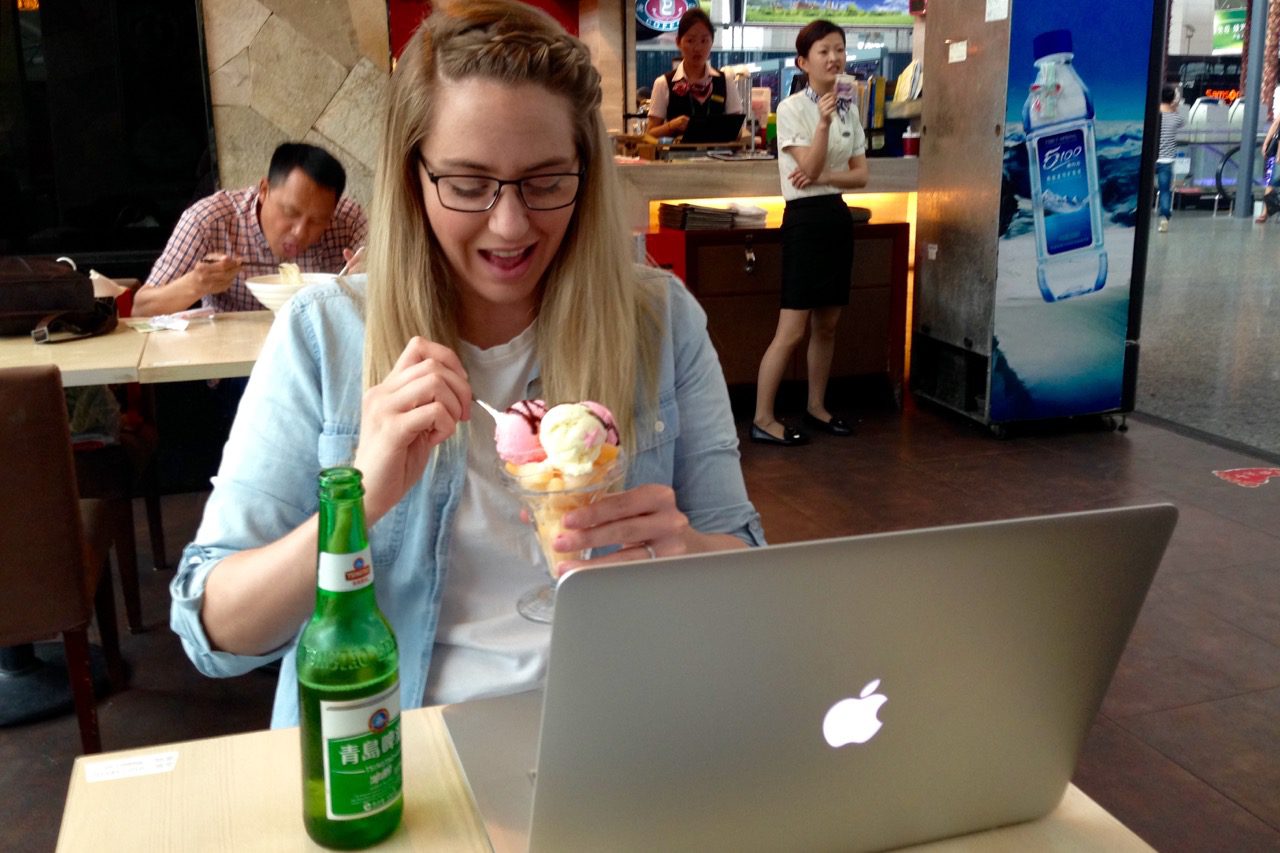 Ice Cream at the airport
