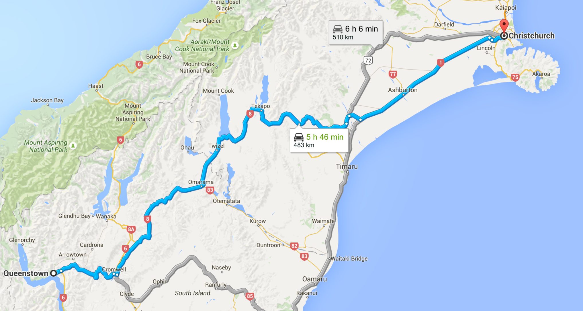 How to drive from Christchurch to Queenstown Travel Blog Travel Tips