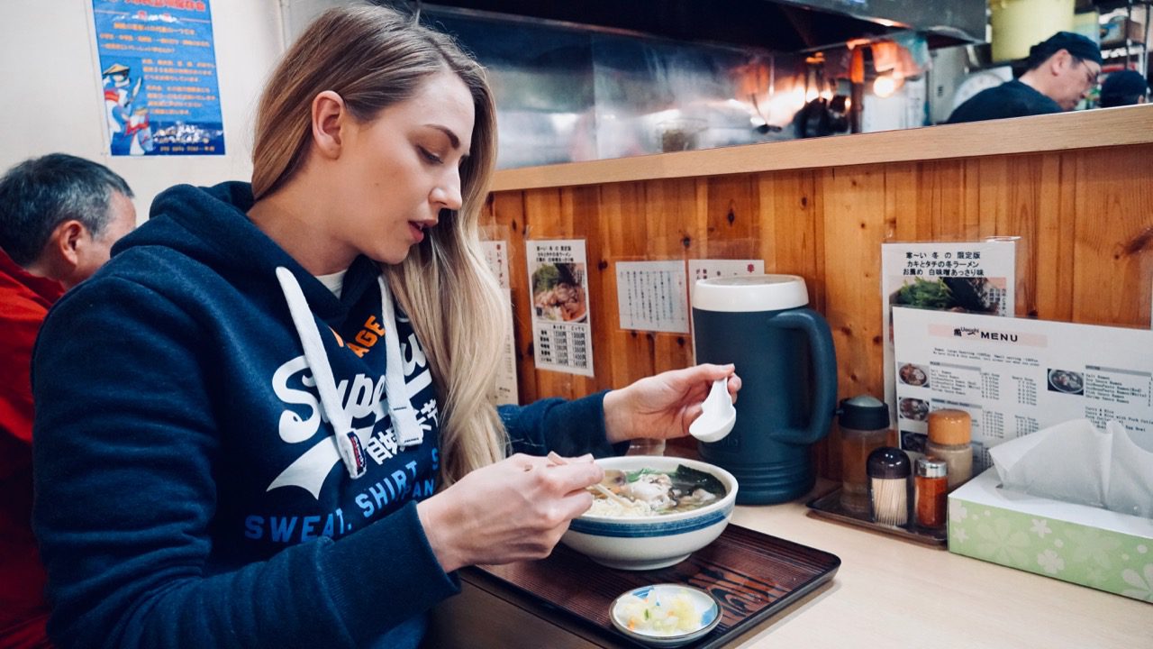 Eating Ramen in Kushiro © Little Grey Box