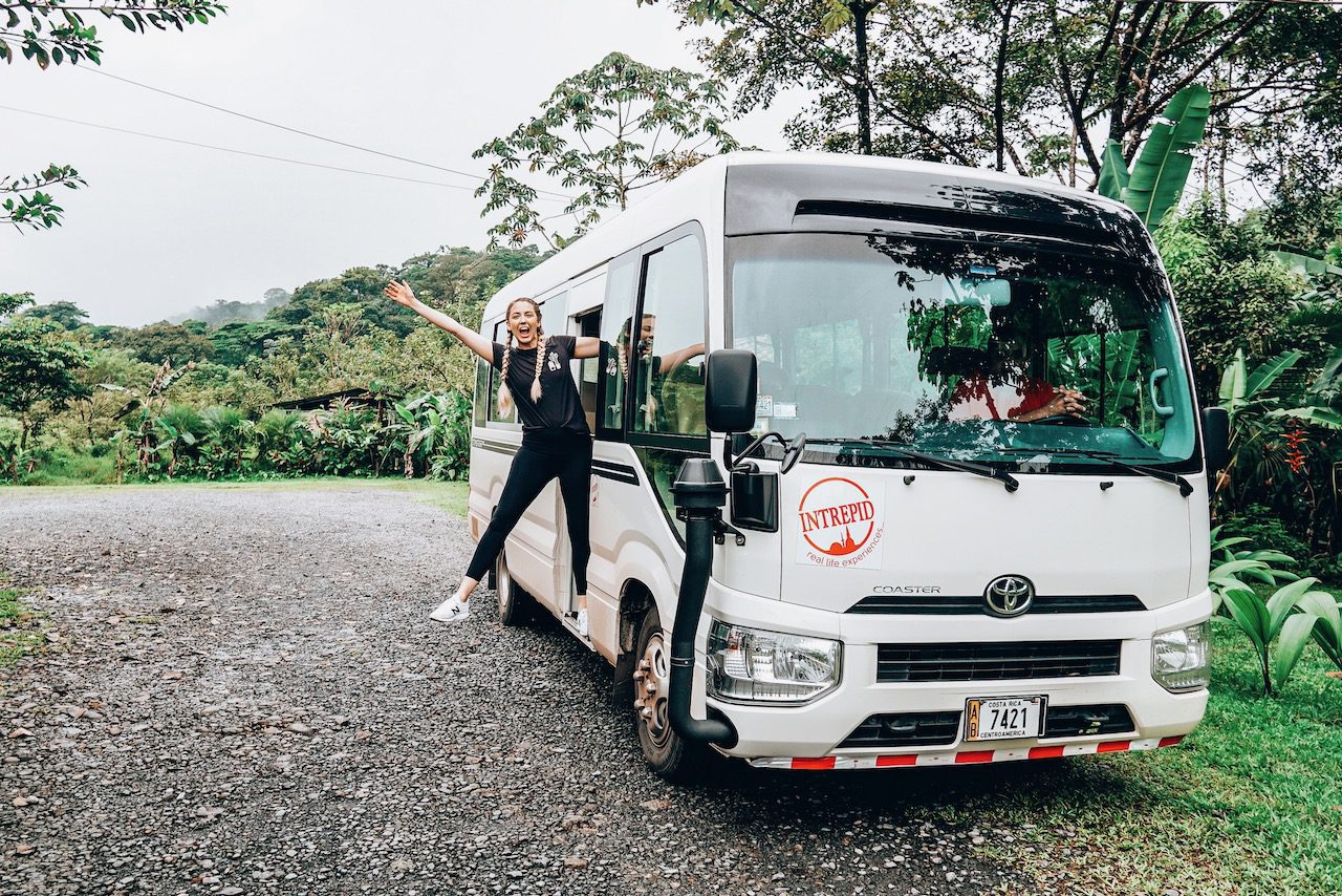 Intrepid Travel Bus, Costa Rica © Little Grey Box
