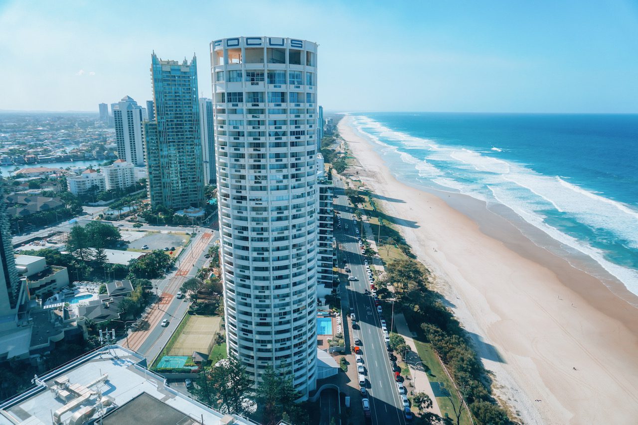 View from Meriton Suites Surfers Paradise © Little Grey Box